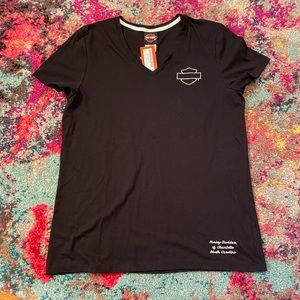 NWT Women’s Harley Davidson SS V-Neck Tee in XL